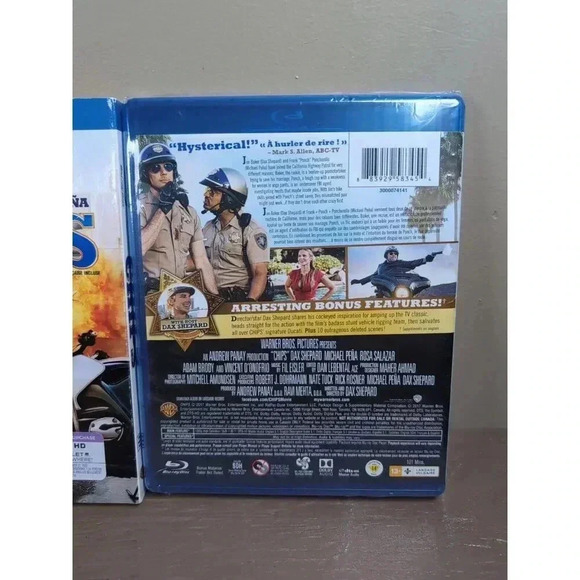 CHIPs (Blu-ray, 2017) - New Sealed With Sleeve - Picture 3 of 8